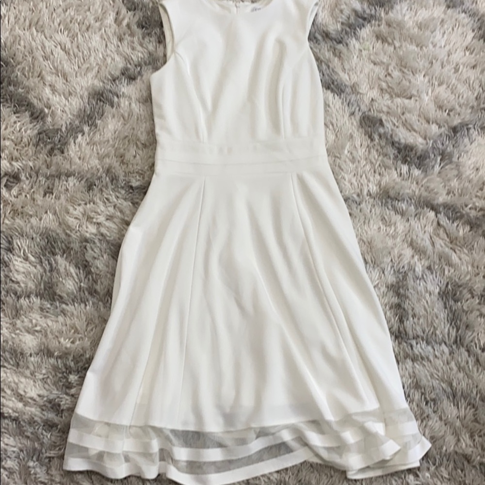 Calvin Klein sleeveless white dress